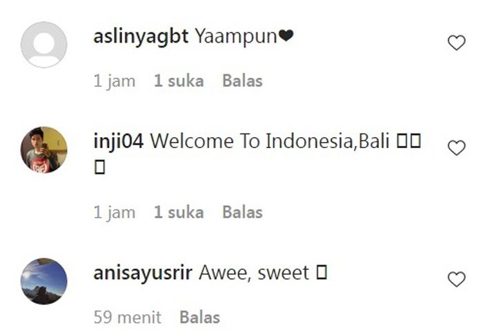 Netizen Tanggapi Unggahan Instagram Kim So Yeong Saat Tiba di Bali