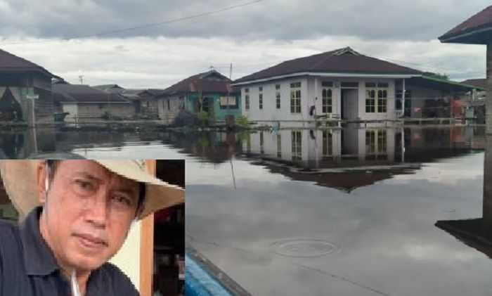 Ketua Harian Konsorsium Asosiasi Pengusaha Kalbar, Harry Tri Yoga (inzet) berharap pengusaha Kratom yang sudah sukses membantu petani Kratom yang menjadi korban banjir Kalbar.