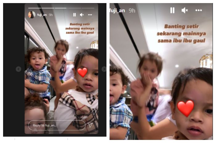 Adik Bibi Ardiansyah, Fuji mengunggah foto anak Vanessa Angel, Gala, dan menyebut dirinya kini harus 'banting setir'.*
