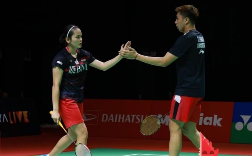 Atlet ganda campuran badminton Indonesia, Hediana Julimarbela/Zachariah Josiahno Sumanti