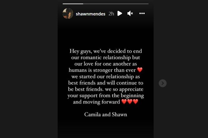 Tangkapan Layar Instagram Shawn Mendes