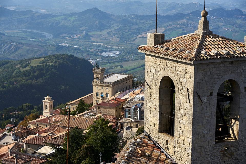 Pemandangan di San Marino