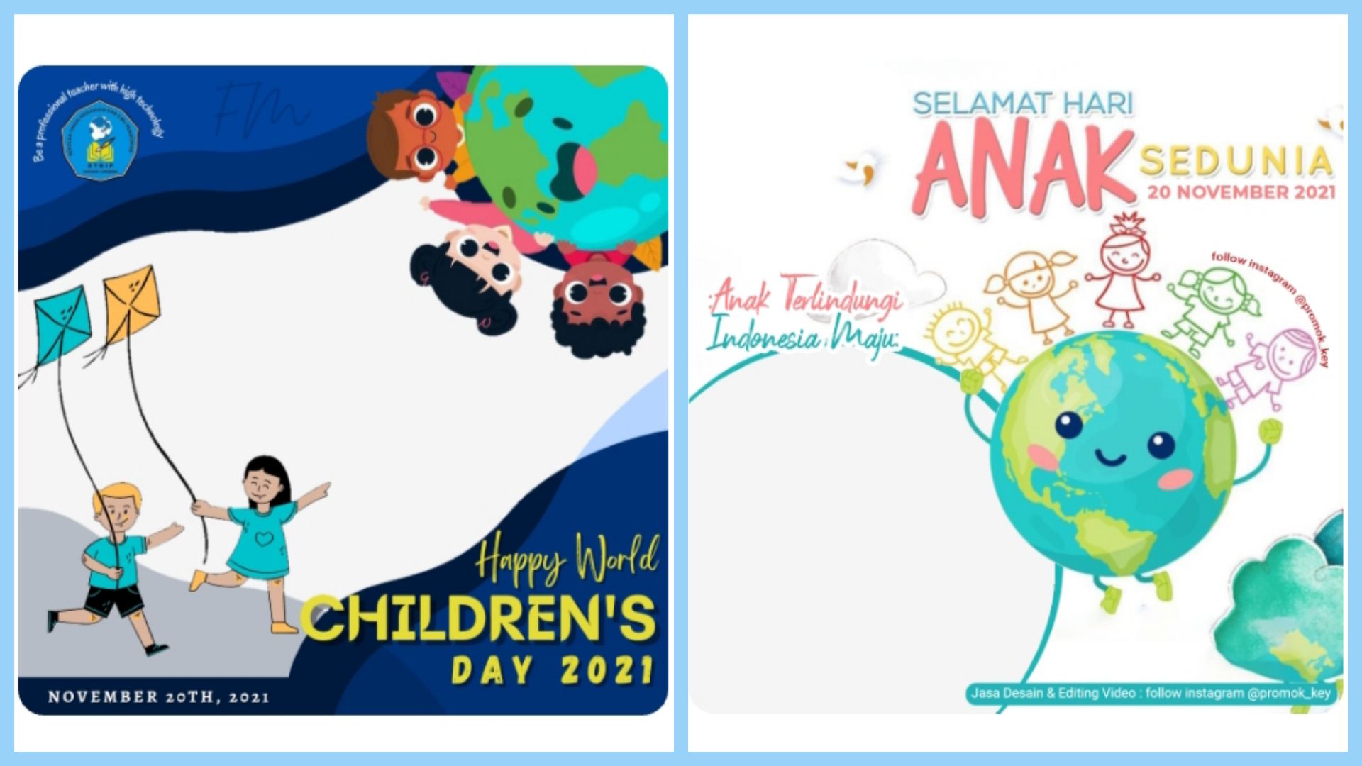 15 Twibbon Hari Anak Sedunia 2021 Gratis dengan Desain Keren yang Cocok