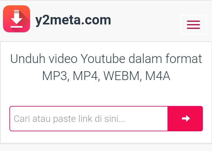 Download video YouTube ke MP4 melalui Y2mate.com
