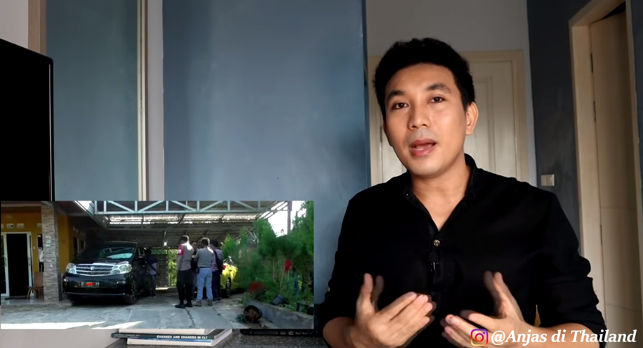 YouTuber Anjas menganalisa dugaan pelaku pembunuh ibu dan anak di Jalancagak Subang.