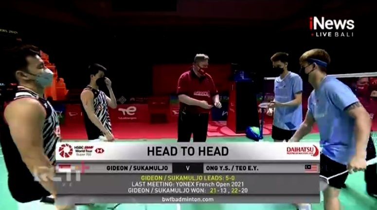 Langkah ganda putra Indonesia melaju ke final Daihatsu Indonesia Masters 2021 harus melewati pasangan Malaysia, Sabtu, 20 November 2021
