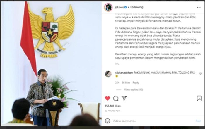 Jokowi mengaku ingin segera mengubah transisi energi ke listrik secara keseluruhan dan berharap Indonesia menjalani ekonomi hijau.*