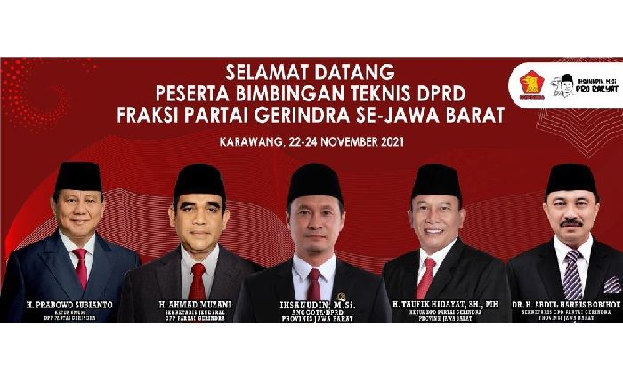  DPRD Gerindra Se-Jabar Optimis Prabowo Subianto Menang di Pilpres 2024
