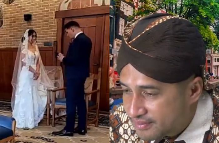 Irfan Hakim tak kuasa menahan tangis saat lihat Gracia Indri menikah.