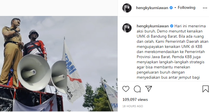 Unggahan Hengky Kurniawan.