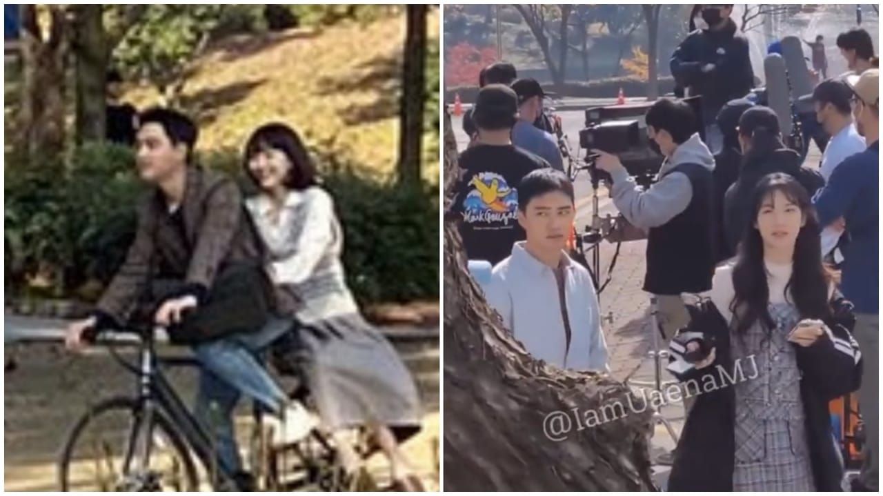 Potret Shin Ye Eun dan DO EXO tengah syuting film Secret