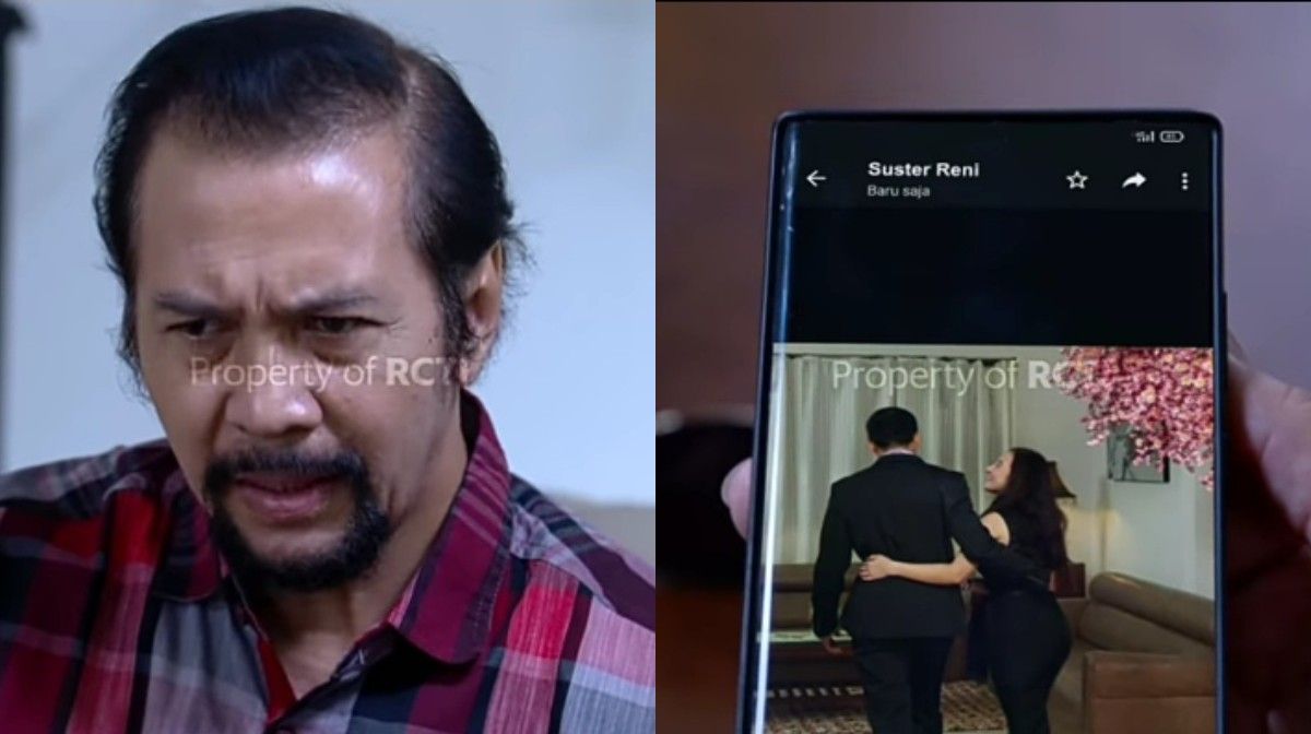 Papa Chandra merasa tidak asing dengan pria (Irvan) yang ada di foto bersama Jessica. (Foto: Tangkap layar YouTube RCTI)