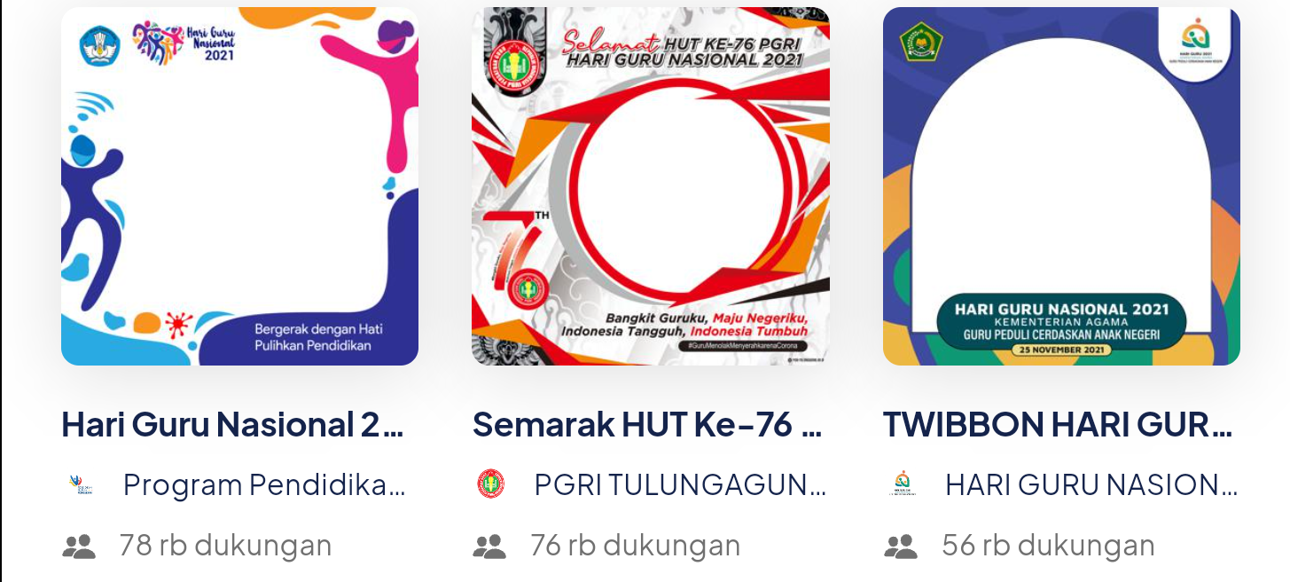 32 Link Twibbon Hari Guru Nasional 2021, Ayo Download Untuk Apresiasi ...