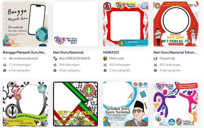 Kumpulan Twibbon Spesial Hari Guru Nasional 2021 Untuk Whatsapp