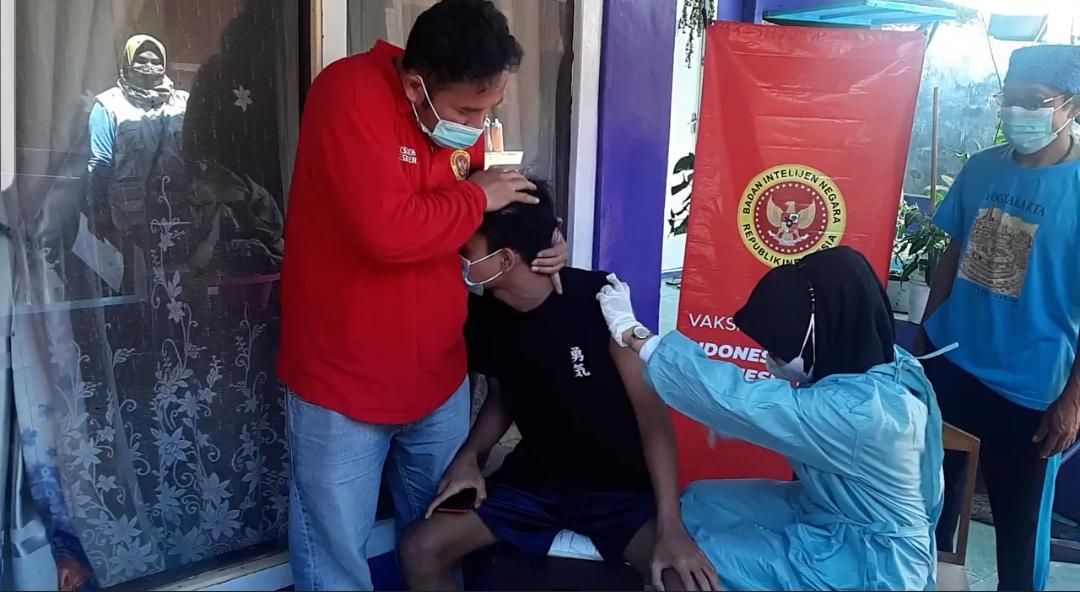 BIN menggelar gebyar vaksinasi Covid-19 di Kabupaten Sukabumi./dok.BIN