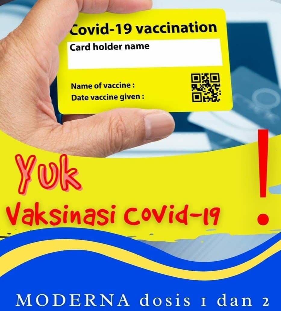 Info vaksinasi Makassar Minggu, 28 November 2021 tersedia Moderna dosis 1 dan 2 di Klinik Pediatrica.