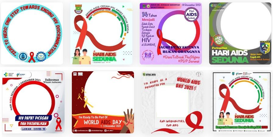 Twibbon hari aids sedunia 2021