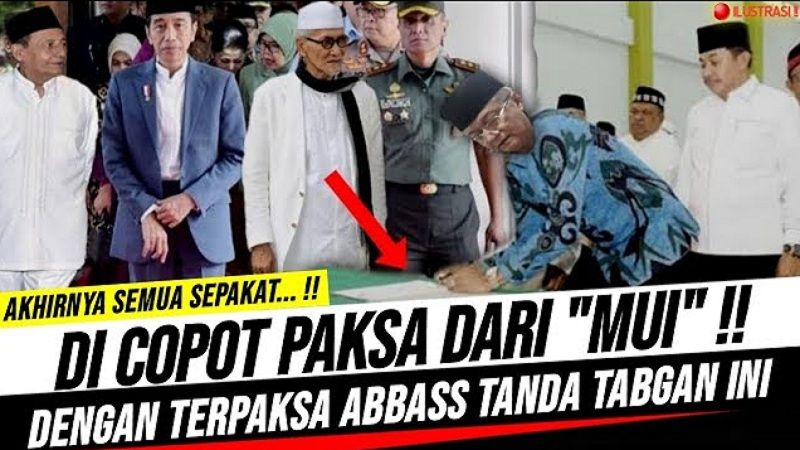 Thumbnail video yang mengisukan pencoptan paksa Wakil Ketua MUI Anwar Abbas.