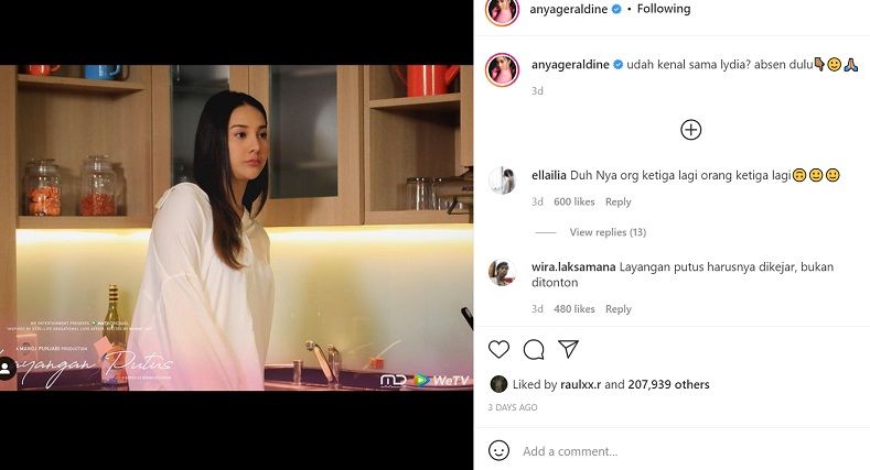 Heboh Anya Geraldine Jadi Pelakor Di Layangan Putus Warganet Cocok Banget Buat Jadi 0265