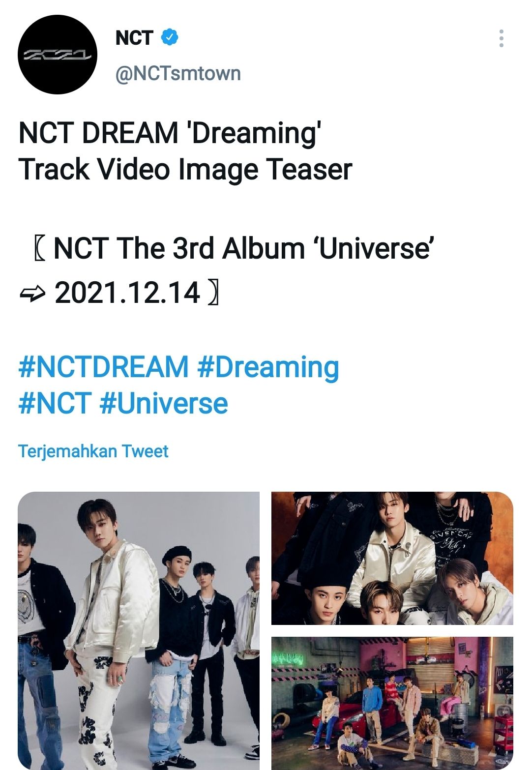 NCT Dream Rilis Teaser Gambar Lagu 'Dreaming' yang Pancarkan Aura Renjun Dkk untuk Album 'UNIVERSE' NCT 2021