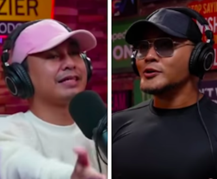 Kolase Foto Raditya Dika dan Deddy Corbuzier