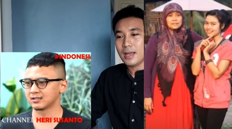 YouTuber Anjas di Thailand (baju hitam), Dikki (kacamata), Tuti Suhartini, dan Amalia Mustika Ratu.