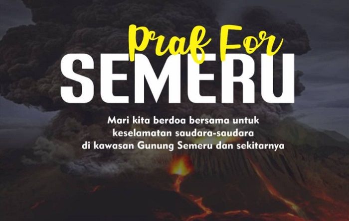 Tagar #PrayForSemeru bergema di Twitter, anjuran berdoa untuk saudara-saudara di Lumajang, selamat dari letusan Gunung Semeru
