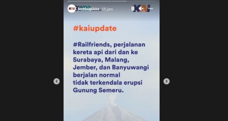 Pernyataan PT KAI terkait operasional perjalanan kereta api di wilayah Jawa Timur