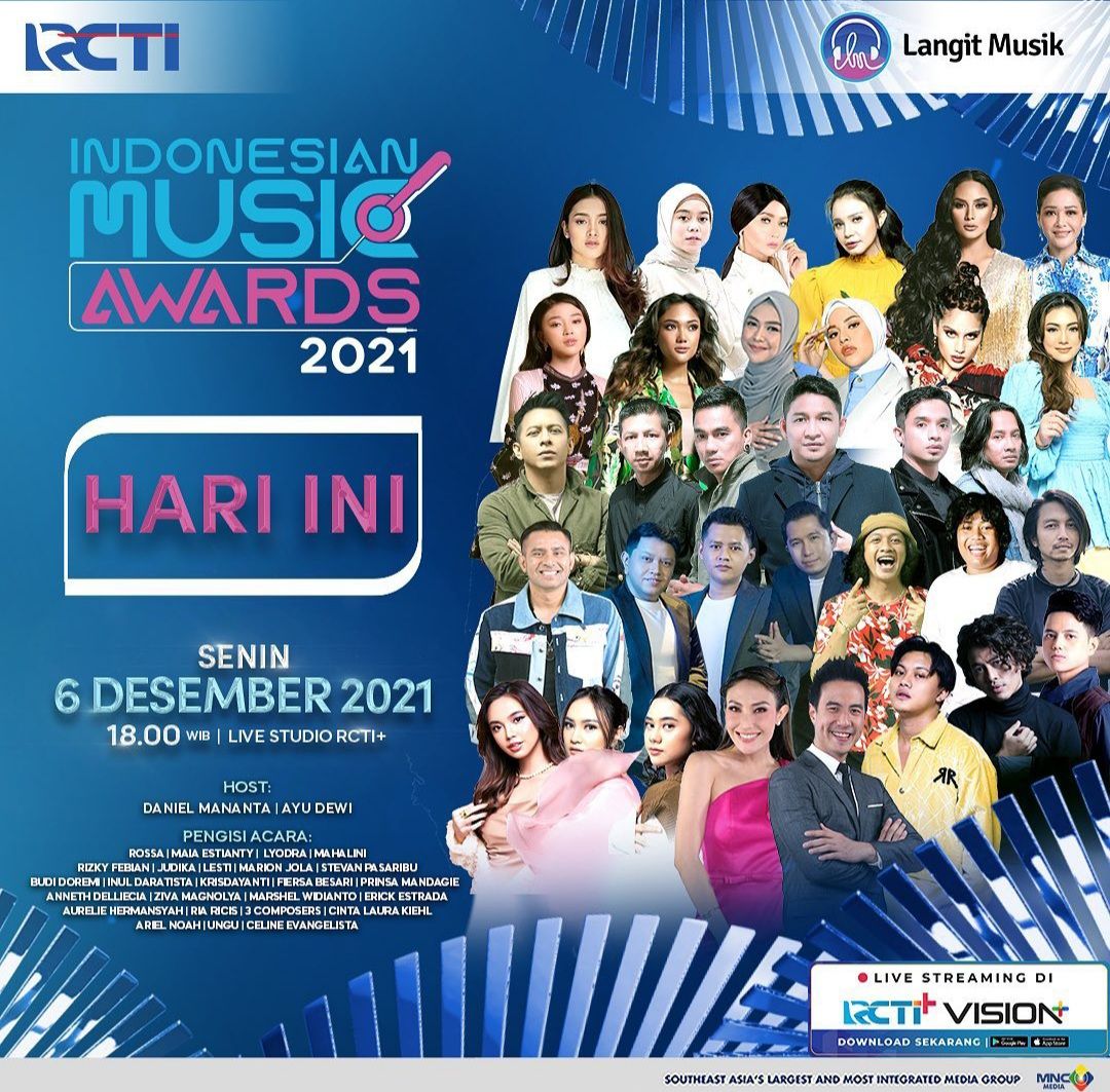 Malam Puncak Indonesian Music Awards 2021 Bertabur Para Bintang Ada Ria Ricis Dan Lesti 