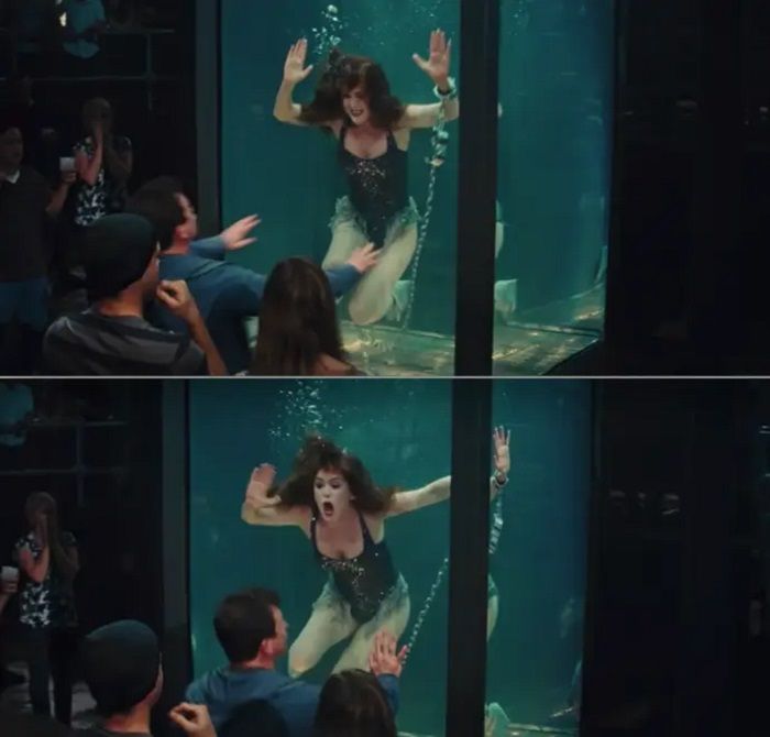 Isla Fisher nyaris tenggelam saat melakukan adegan trik sulap dalam air