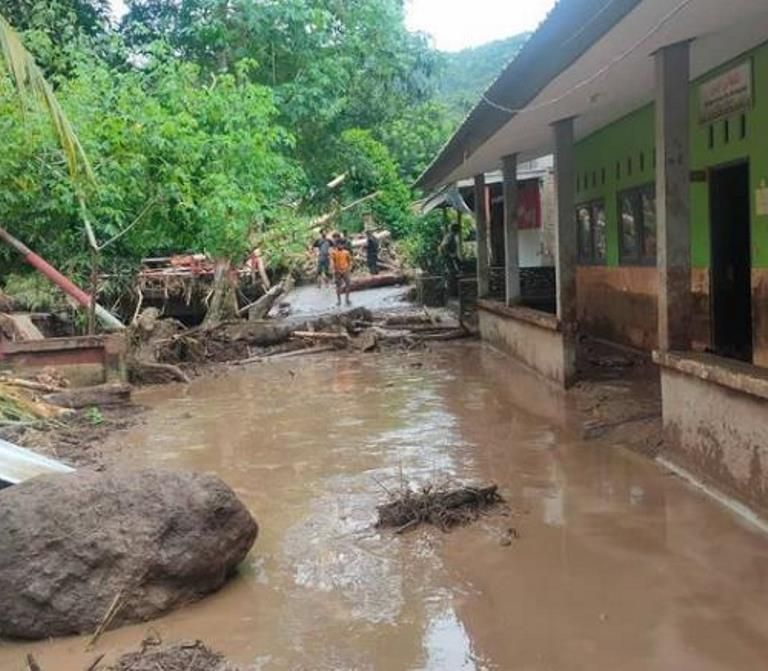 Sejumlah Kabupaten/Kota di Provinsi Nusa Tenggara Barat (NTB) dilanda banjir akibat curah hujan yang tinggi selama dua hari. / @ntbprov