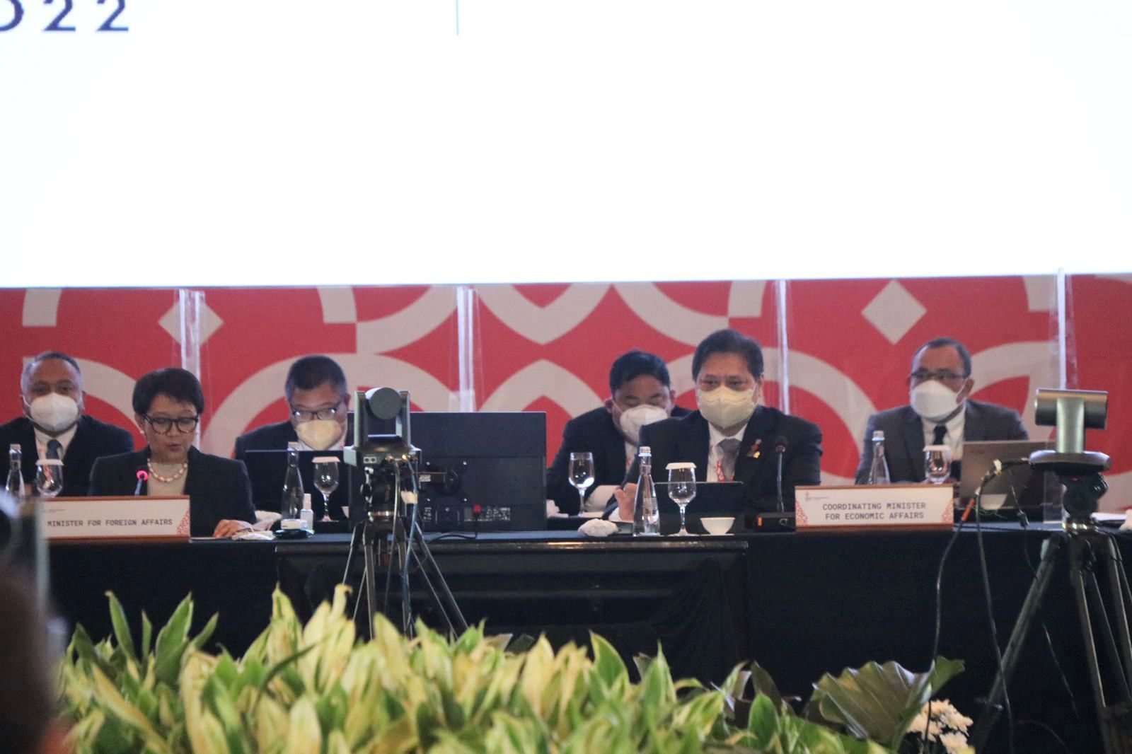 Menteri Koordinator Bidang Perekonomian Airlangga Hartarto, dalam keynote remarks dalam 1st Sherpa Meeting G20 Indonesia, di Jakarta, Selasa 7 Desember 2021.
