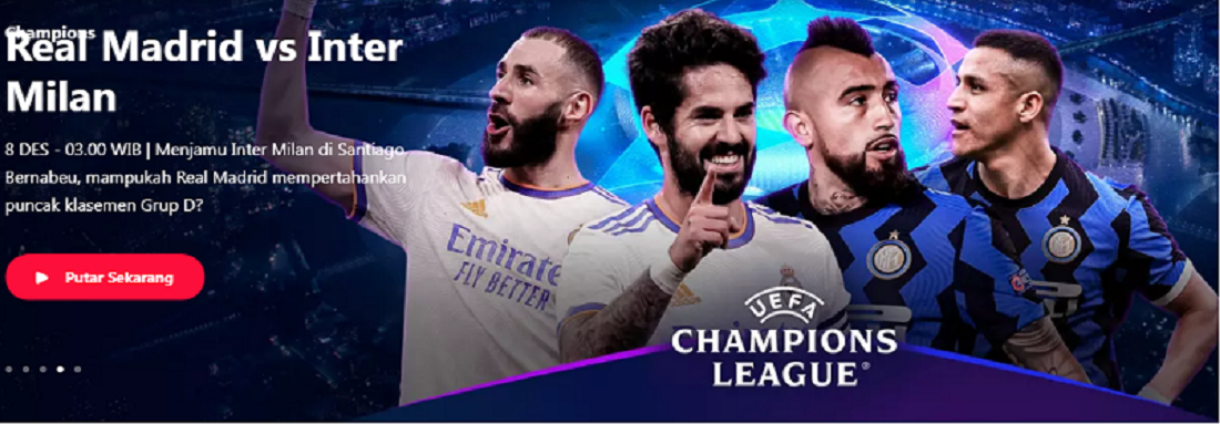 Link LIve Streaming Liga Champions Real Madrid Vs Inter Milan