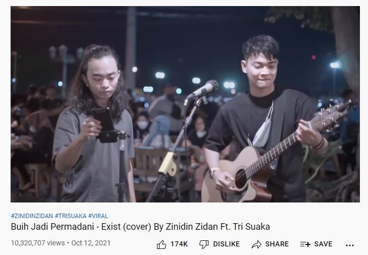 Lirik Lagu Buih Jadi Permadani - Exist (Cover) Zinidin Zidan Feat Tri Suaka, Disertai Chord atau Kunci Gitar