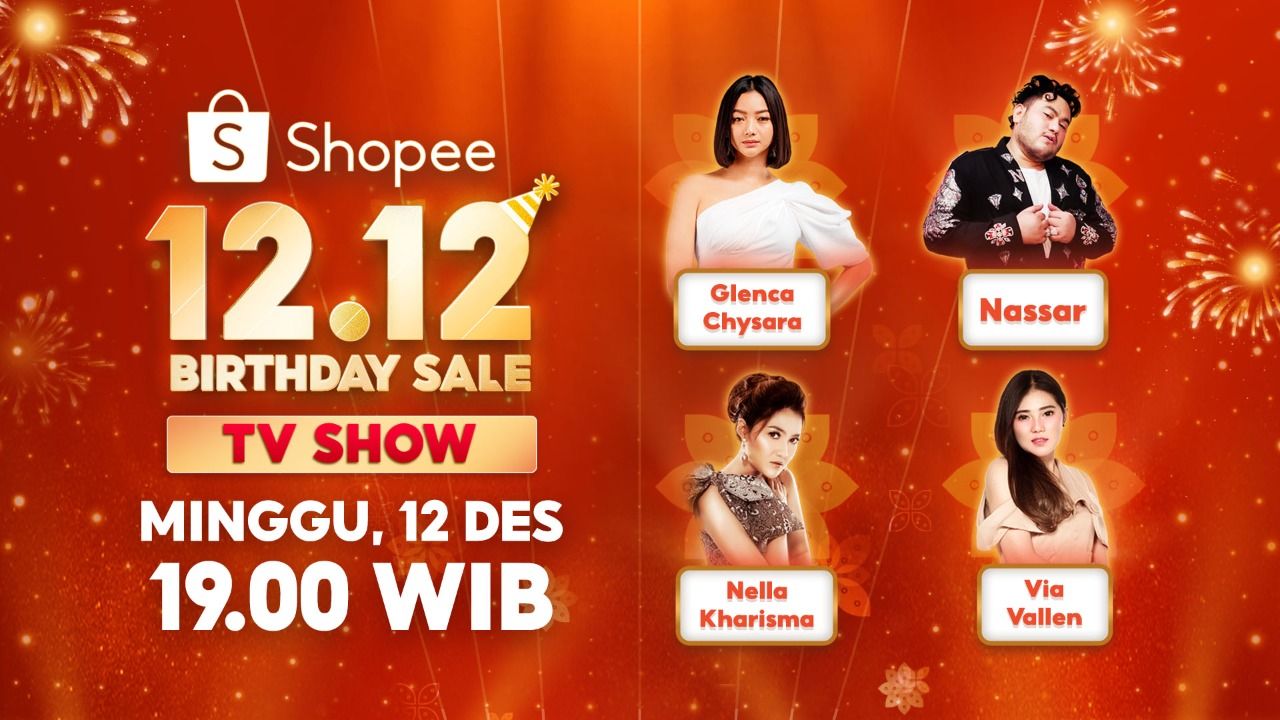 Ttiga pedangdut kondang tanah air juga akan memeriahkan panggung Shopee 12.12 Birthday Sale TV Show