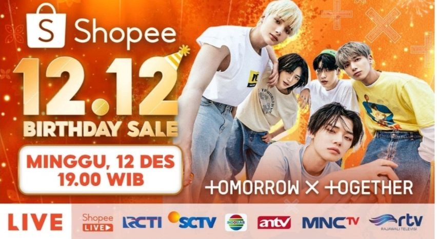 Jangan sampai ketinggalan aksi TOMORROW X TOGETHER, Al & Andin, dan deretan bintang Dangdut di Shopee 12.12 Birthday Sale