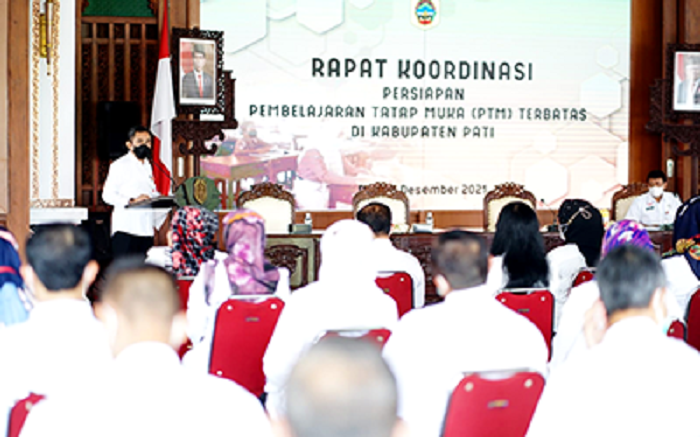 Rapat Koordinasi Persiapan Pembelajaran Tatap Muka di Kabupaten Pati
