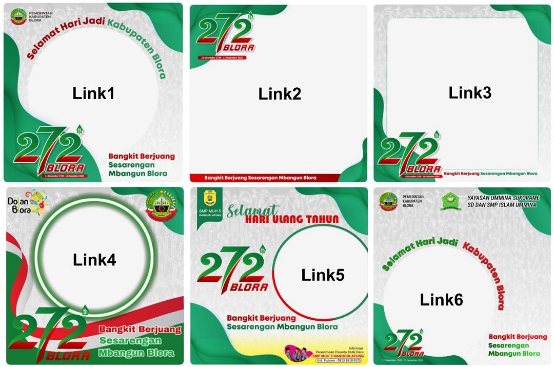 Preview Link Download Twibbon Hari Jadi Blora 2021