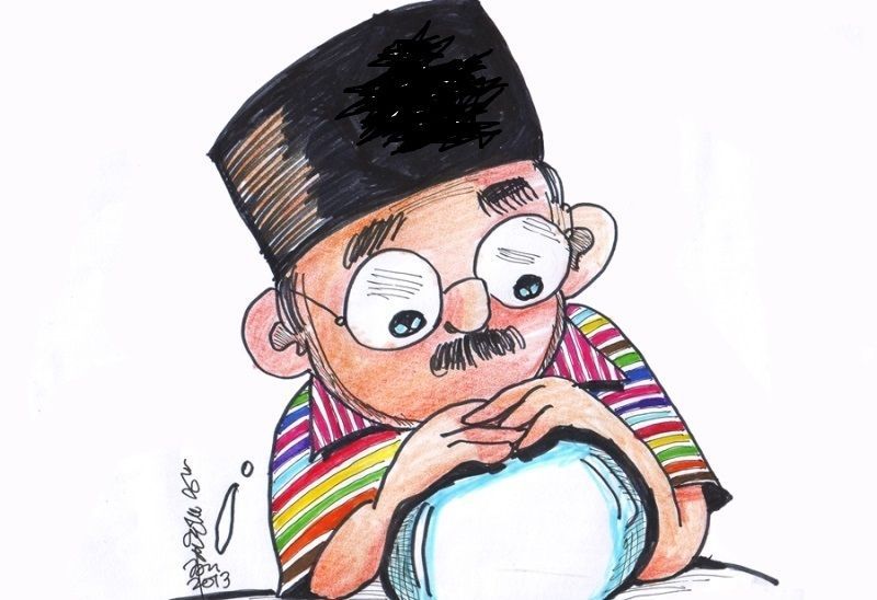 Ilustrasi Guyonan Mama Ilik (Akim Garis)