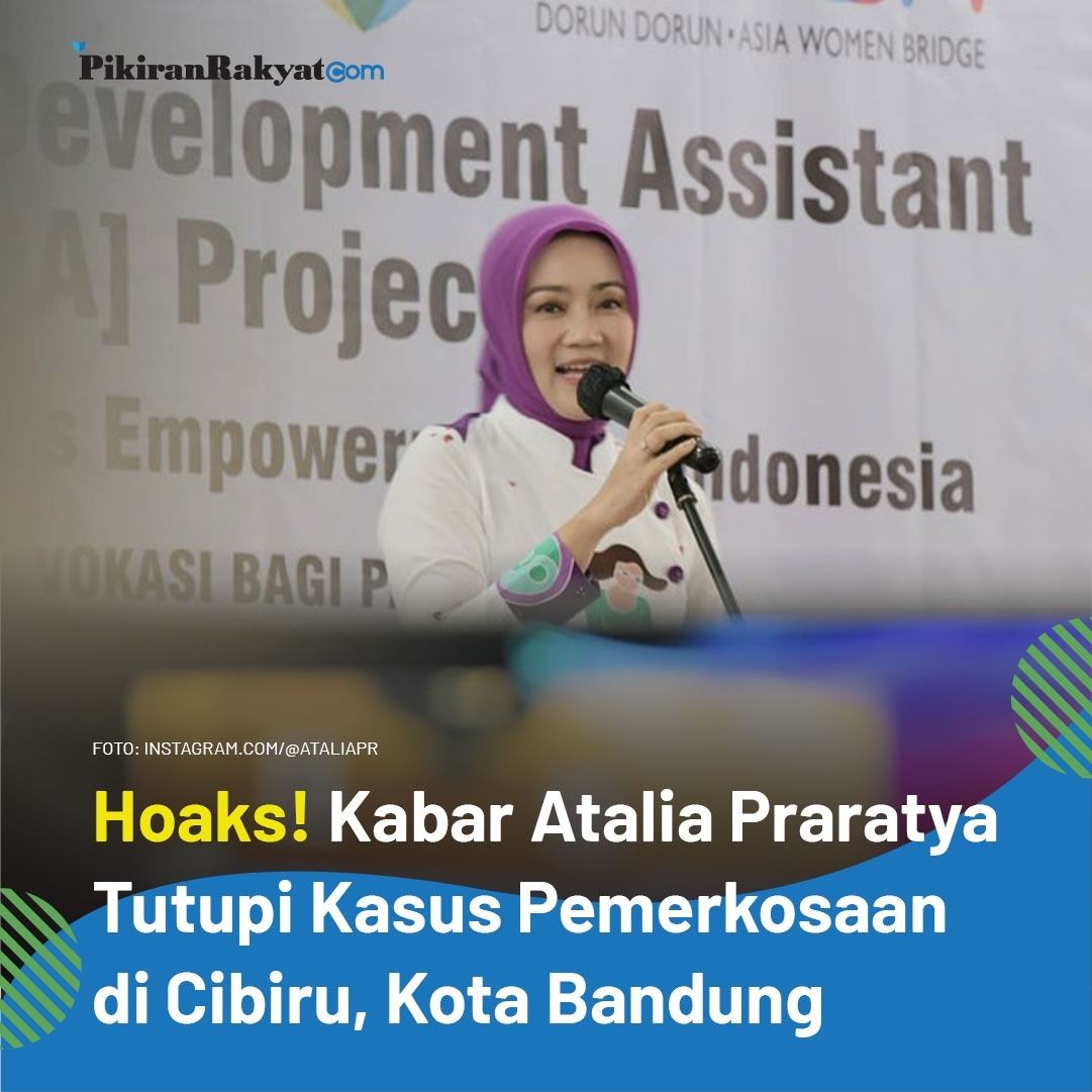 Hoaks, Bunda Forum Anak Daerah Jawa Barat, Atalia Ridwan Kamil.
