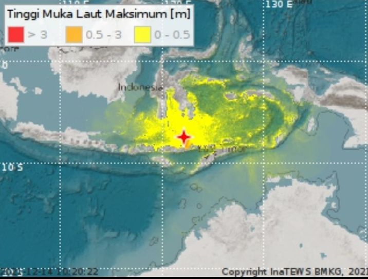 Gempa Magnitudo 7,4 Guncang NTT, BMKG Keluarkan Peringatan Dini Tsunami di Sejumlah Wilayah Ini.