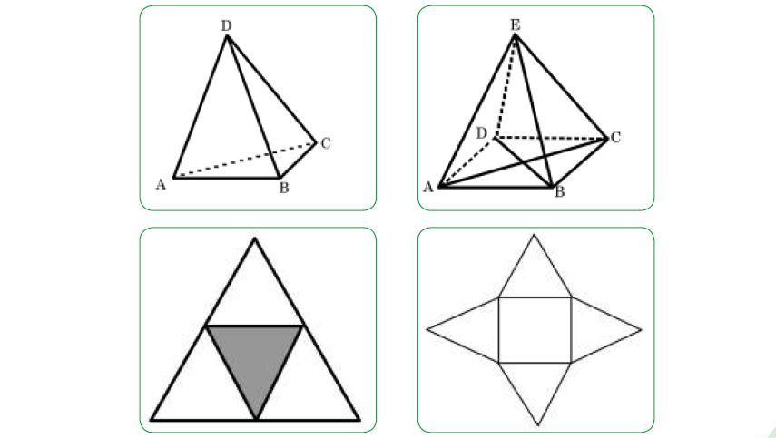 Ilustrasi. Kunci Jawaban Matematika Tema 5 Subtema  2 Kelas 6 Halaman 108, limas segitiga dan segiempat
