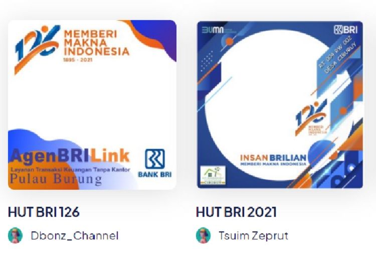 Kumpulan Link Twibbon HUT BRI Ke 126 Kamis 16 Desember 2021, Gratis ...