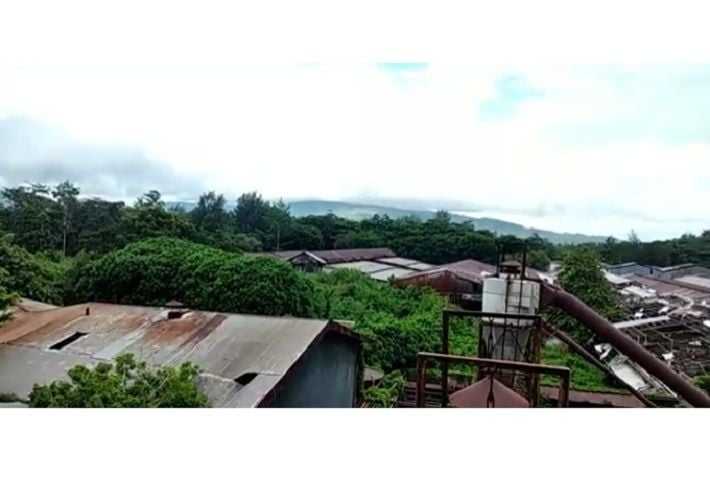 penapakan dari atas atap bangunana perusahaan katu sidangoli PT TAIWI