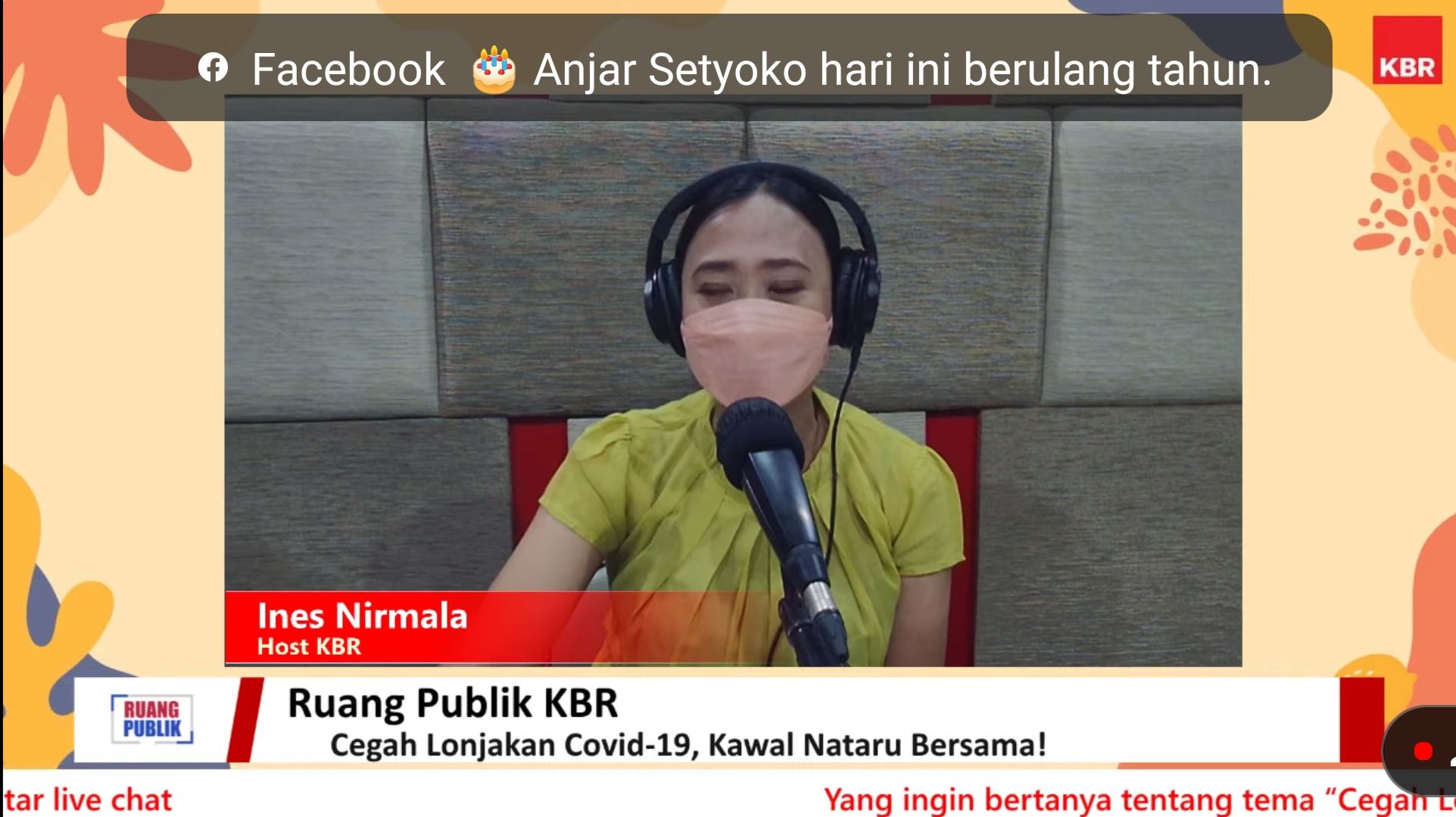 Live streaming melalui YouTube dipandu penyair KBR Nia Nirmala