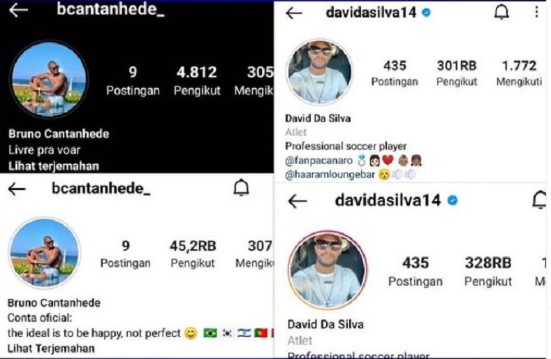 Instagram Duo Striker Persib, Bruno Cantanhede dan David da Silva 'Diserbu', Ada Apa?