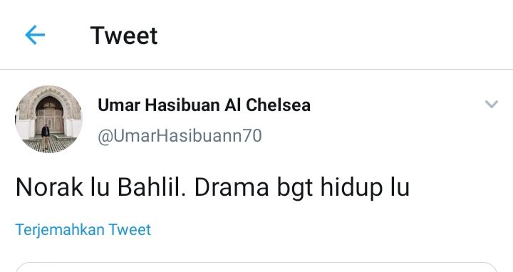 Cuitan Gus Umar menanggapi pernyataan Bahli Lahadalia.