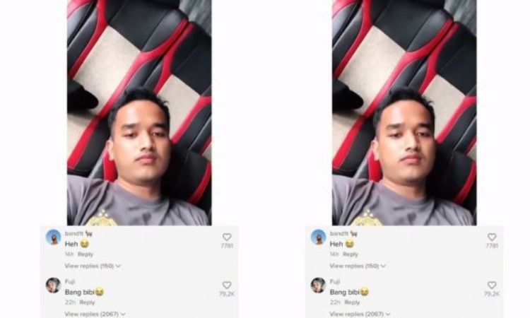 Sosok polisi di TikTok yang disebut-sebut mirip mendiang Bibi Ardiansyah.