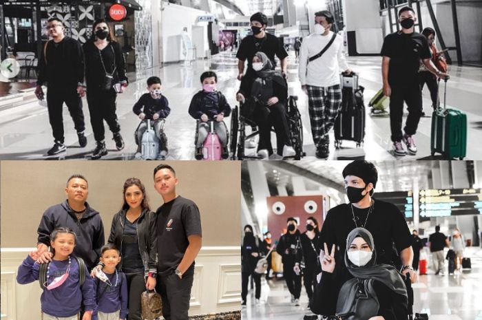 Outfit keluarga Atta Halilintar dan Aurel Hermansyah saat berlibur Turki.