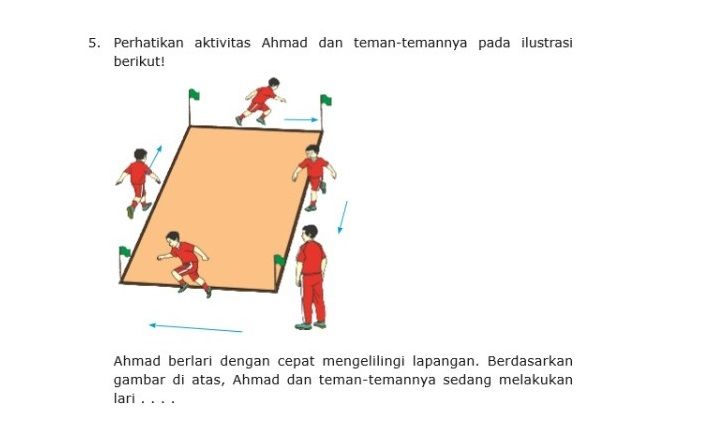 Kunci Jawaban PJOK Kelas 5 SD Halaman 112: Ahmad Berlari Dengan Cepat ...